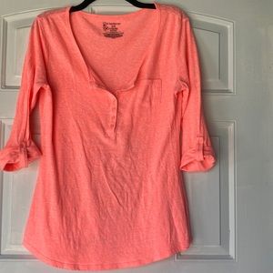 Bright and light blouse Buy no boundaries. Size XL button front 3/4 sleeves
